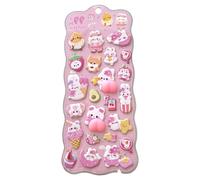 3D Cute Stickers,Small 3D Stickers for Kids and Adults,Cute Animal Character Design,Small Sticker Suitable for DIY Diaries, Planners, Mobile Phone Decorations, Craft Supplies