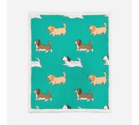 3D Dachshund Throw Blanket 100x130cm Microfiber Fleece Ultra Super Soft Fleece Cozy Plush Warm Cute Dog Blanket All Season Bedding for Bed Couch Travel（MXX 15-1）
