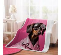 3D Dachshund Throw Blanket 150x200cm Microfiber Fleece Ultra Soft Cozy Plush Warm Animals Dogs Sherpa Blanket All Season for Home Couch Bed Chair Travel（Pattern 3-20）