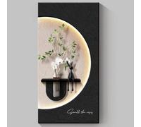 3D Decor Living Room,Creative Landscape Wall Sculptures with LED,Modern Home Decorative Painting,for Bedroom,Living Room,Entryway,Plug-in Power Supply B,70 * 140