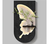 3D Decor Living Room,Creative Landscape Wall Sculptures with LED,Modern Home Decorative Painting,for Bedroom,Living Room,Entryway,Plug-in Power Supply D,50 * 100