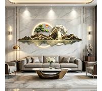 3D Decor Living Room, Modern Home Decorative Painting With LED Light, 3D Wall Art Decor, Creative Decoration Light, Suitable For Bedroom, Living Room (Style a 31 * 94in/80 * 240cm)
