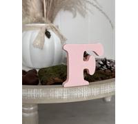 3D Decorative Letters Single Letters A-Z 0-9 and & Assorted Colours for Custom Lettering, Names and Words; Wedding, Birth, Gifts, Nursery (Pink, F)