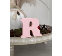 3D Decorative Letters Single Letters A-Z 0-9 and & for Custom Lettering, Names and Words; Wedding, Birth, Gifts, Nursery (Pink, R)