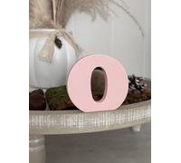 3D Decorative Letters Single Letters A-Z 0-9 and & for Custom Lettering, Names and Words; Wedding, Birth, Gifts, Nursery (Pink, O)