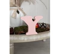 3D Decorative Letters Single Letters A-Z 0-9 and & for Custom Lettering, Names and Words; Wedding, Birth, Gifts, Nursery (Pink, Y)