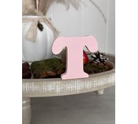 3D Decorative Letters Single Letters A-Z 0-9 and & for Custom Lettering, Names and Words; Wedding, Birth, Gifts, Nursery (Pink, T)