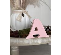 3D Decorative Letters Single Letters A-Z 0-9 and & for Custom Lettering, Names and Words; Wedding, Birth, Gifts, Nursery (Pink, A)