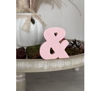 3D Decorative Letters Single Letters A-Z, 0-9 and &, for Custom Lettering, Names and Words; Wedding, Birth, Gifts, Nursery (Pink, &)