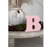 3D Decorative Letters Single Letters A-Z 0-9 and & for Custom Lettering, Names and Words; Wedding, Birth, Gifts, Nursery (Pink, B)