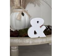 3D Decorative Letters Single Letters A-Z 0-9 and & for Custom Lettering, Names and Words; Wedding, Birth, Gifts, Nursery (White, &)
