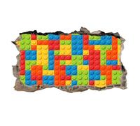 3D Decorative Wall Decals Building Blocks Toy Bricks Wall Sticker Waterproof Vinyl Mural 70 cm x 50 cm