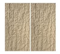 3D Decorative Wall Paneling PU Indoor Outdoor Faux Stone Texture Accent Wall Decor Realistic Rock Look for Stylish Spaces