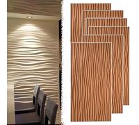 3D Decorative Wall Paneling, Wavy Textured Accent Wall Covering for Interior Decor, Modern Wall Art Panels