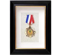 3D Deep Box Medal Display Stand,Solid Wood Photo Frame Medals, For Displaying War/Military/Sports Medals