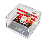 3D Desk Calendar 2026-3D Santa Claus Creative Desktop Decoration,Paper Carving Art Memo Pad - for Home Offices Holiday Travel School Daily Bedroom Nursery Party Weekday Dormitory Apartment