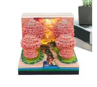 3D Desk Calendar - 2026 52 Weeks Artisan Paper Calendar, Decorative Notepad for Event Planning | Home Office School and Celebrations