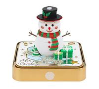 3D Desk Calendar, 2026 Calendar Memo Pad with Light, Tear-Away DIY Memo Pad Paper Carving Art for Christmas Housewarming Desktop Decoration(Christmas Snowman)