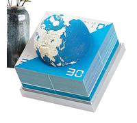 3D Desk Calendar 2026, Earth Globe Decoration for Desk, Notepad for Workplace, for Gift, Office, Home, Home, Students, Teachers, Bedside Table, Reception Area