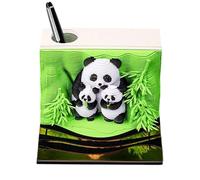 3D Desk Calendar 2026,Panda 3D Notepad,Decorative Paper Sculpture For Reception Meeting Rooms Office | Freelancers Executive Assistants