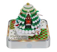 3D Desk Calendar,Tear Away Notepad Calendars,Time Piece Calendar 2026,Creative 3D Memo Pad Art Sticky Notes with LED Lights,Paper Sculpture Calendars for Office Home Gifts Ornaments