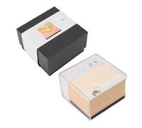 3D Desk Sticky Note Paper Carving Art, 3D Romantic Opening Ring Box Paper Sculpture Sticky Notes with Transparent Display Box and Luminous Base,DIY Bookmark Creative Gifts Notepad