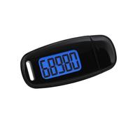 3D Digital Pedometer With Clip And Lanyard Mini Simple Walking Step USB Charge Counter Exercise Runner Accurate Counting