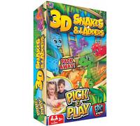 3D Dino Snakes & Ladders Pick & Play Game
