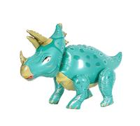 3D Dinosaur Balloon for Birthday Party Decorations, Kids Dinosaur Party Balloon, Aluminium Foil Balloons for Birthday Party Animal Theme Party,Triceratops Blue