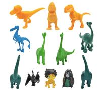 3D Dinosaur Cake Decoration 12 Piece Realistic Mini Dinosaur Figures Decoration Set Happy Birthday Caker Topper for Dinosaur Theme Boys Girls Kids Birthday Party Supplies