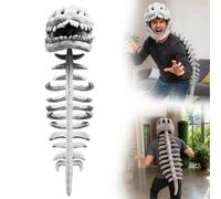 3D Dinosaur Skeleton Costume, Machine Washable, for Attracting Attention
