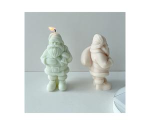 3D DIY Cute Santa Claus Candle Silicone Mold Christmas Gift Santa Claus Chocolate Cake Soap