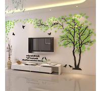 3D DIY Tree Wall Sticker Large Family Bird and Tree Wall Decal Art Mural Stickers Home Decor for Living Room Bedroom Home Decoration TV Backdrop Wall