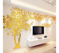 3D DIY Tree Wall Sticker Large Family Bird and Tree Wall Decal Art Mural Stickers Home Decor for Living Room Bedroom Home Decoration TV Backdrop Wall