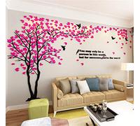 3D DIY Tree Wall Sticker Large Family Bird and Tree Wall Decal Art Mural Stickers Home Decor for Living Room Bedroom Home Decoration TV Backdrop Wall