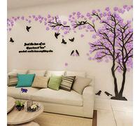 3D DIY Tree Wall Sticker Large Family Bird and Tree Wall Decal Art Mural Stickers Home Decor for Living Room Bedroom Home Decoration TV Backdrop Wall