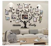 3D DIY Tree Wall Stickers Photo Frames Acrylic Self Adhesive Collage Removable Modern Fashio Art Wall Stickers Room Bedroom Restaurant Home Decor.