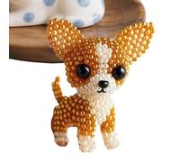 3D Dog Beadwork Kit - 7.87 Inch PP Embroidery Set | Beginner-Friendly Crafting Project with Threads | Creative Hobby Enthusiasts | Accessories for Home Studio, Teens, Girls, Women