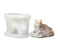 3D Dog Candle Mold - Animal Silicone Mold, Candle and Soap Molds for molding, Sturdy Flexible Design, Artistic Crafting Tool with Multi-Purpose Use, Resin Crafting Molds for Wax and soap