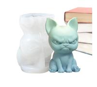 3D Dog Silicone Mould, Three-Dimensional Silicone Wax Molds, Animal Shaped Soap Molds, Epoxy Resin Moulds for Making Cakes, Soaps, Cute Dog/Cat Candle Mould