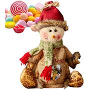 3D Doll Christmas Candy Bags, Christmas Candy Bags, Reusable Santa Snowman Doll Christma Giftss Bag, Fabric Merry Christ-mas Treat Bag For Kids, Children, Toddler