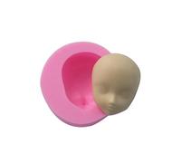3D Doll Head Silicone Cake Clay Handmade Clay Sugarcraft Chocolate Mold Fondant Cake Toppers Baking Tools