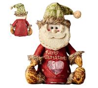 3D dolls Christmas candy bag | Knitted treat sack | Sweet goody packaging, Cute cloth pouch, Reusable gift idea, Holiday surprise, Decorative figure accessory