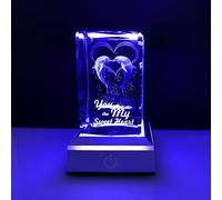 3D Dolphin Crystal Multicolor Night light Mood light, I Love You Gifts Ideas for Girlfriend Wife Mum Her Women,Christmas Anniversary Valentines Birthday Wedding Unique Special Presents