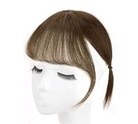 3D Dome Air Bang's Hair Part High Temperature -synthetic Hair for the Accentuation of the Face Shape, Suitable for Work and Public Holidays (Light Brown)