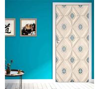3D Door Art Abstract Geometric Stripes Self-Adhesive Door Sticker Poster Wallpaper Mural Wall Sticker Photo 90 X 210 Cm PVC Removable Door Decoration for Living Room Bedroom Bathroom K-13582092492713