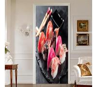 3D Door Art Stickers for Interior Doors Kids Food Self-Adhesive Door Decal Murals Waterproof Removable Poster Wallpaper Bedroom Living Room Bathroom Home Decoratio 80 X 200 Cm -7854109142