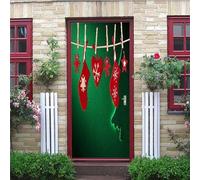 3D Door Mural Christmas 80 X 200 Cm Art Door Stickers for Interior Doors Kids Wall Stickers Self Adhesive Poster Wallpaper Bedroom Living Room Office Bathroom House Decoration Boy Girl Roo-5833861084