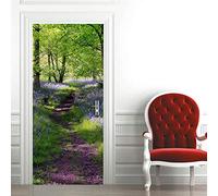 ZCFGG 3D Door Mural Outdoor scenery Door Stickers Interior Wall Murals Art Wallpaper Self-Adhesive Removable Door Decals Vinyl ,Bedroom Living Room House Decoration 77 x 200 cm