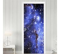 3D Door Mural - Outer Space Landscape - 100 X 215 Cm - Office Art Door Stickers for Interior Doors, Bedroom Living Room Bathroom House Decoration - Children's Room Boys and Girls Room Door-6562484818